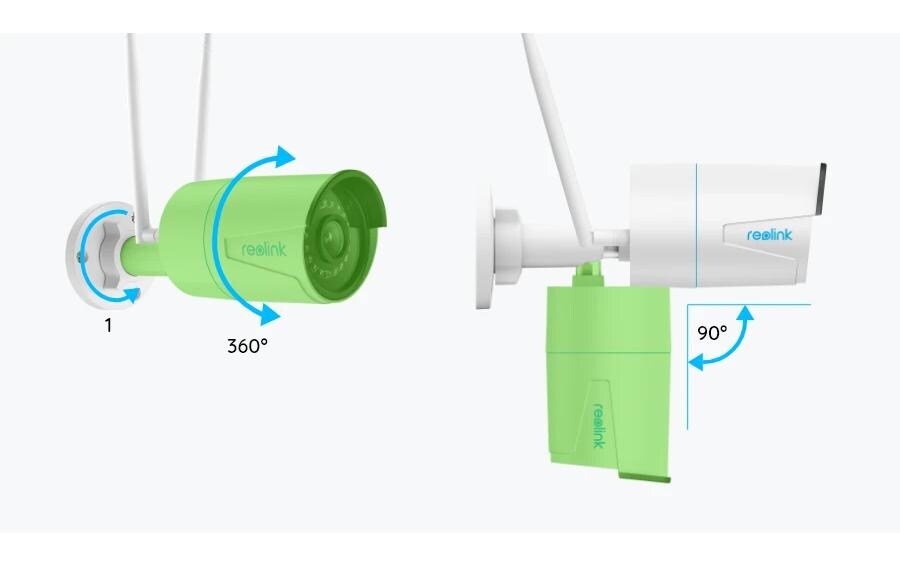Netzwerkkamera W320 2K+5MP WLAN Überwachungskamera mit intelligenter Erkennung