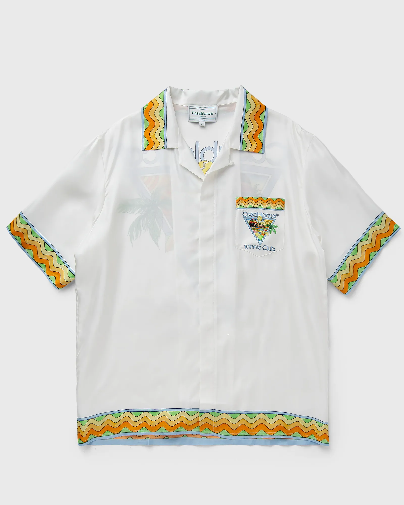 Casablanca UNISEX CUBAN COLLAR SHORT SLEEVE SHIRT