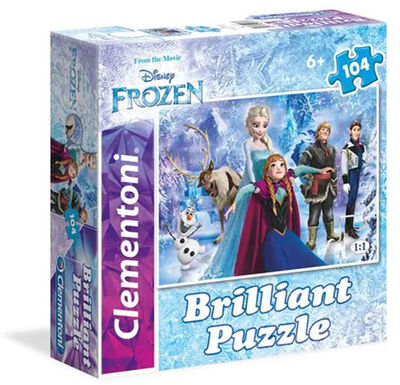 Disney Frozen Brilliant Puslespill, 104 Brikker