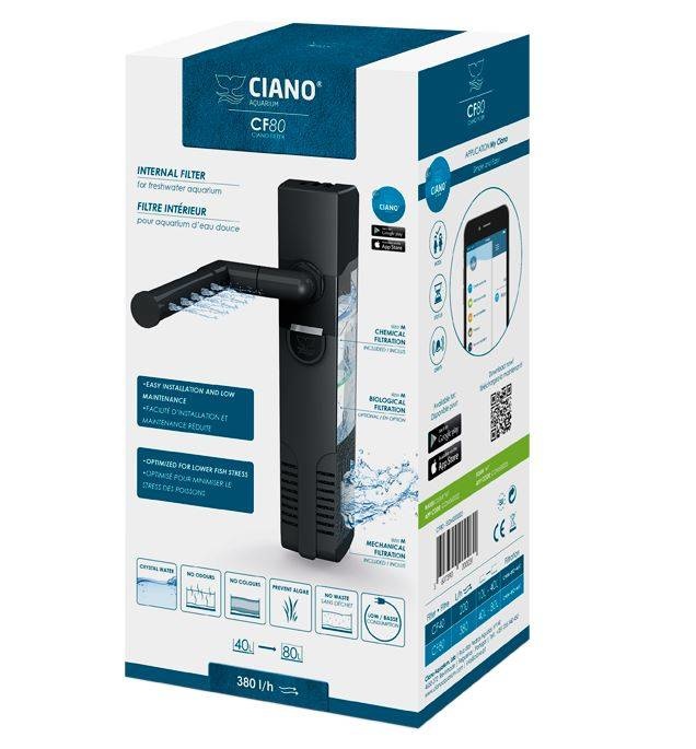 Ciano CF80 binnenfilter | Hoogwaardig systeem voor kleine aquaria