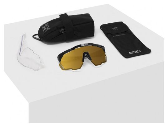 Scicon Sports Aeroshade Kunken Lunettes De Soleil De Performance Sportive (Scnpp Multimireur Bronze/Compagnon De Carbone)