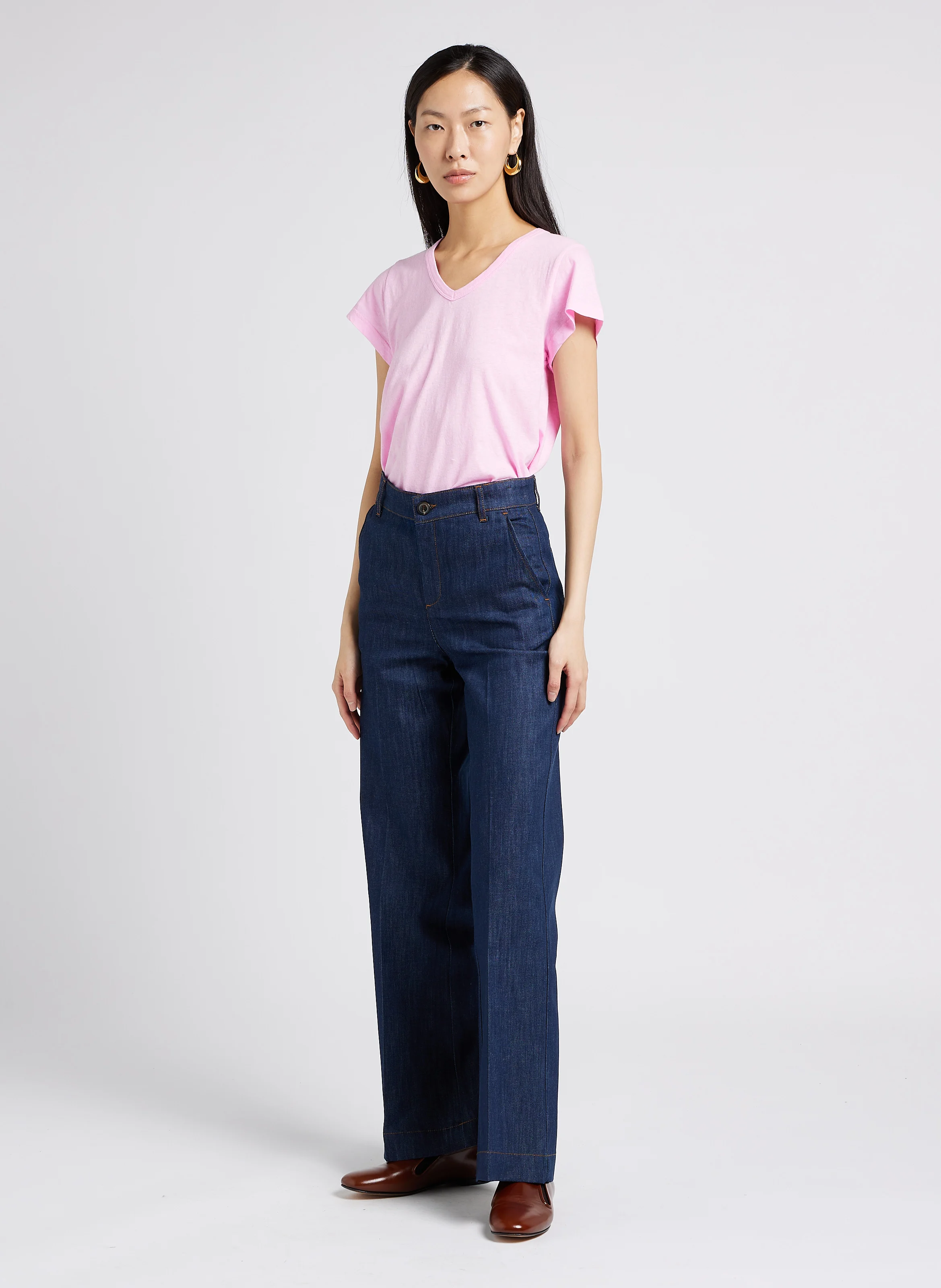 CALIFORNIA - Jean boot-cut en coton mélangé| Bleu