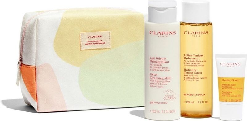 Clarins - Cleansing Essentials Set - 3 Verzorgingsproducten - Voor Normale Tot Droge Huid