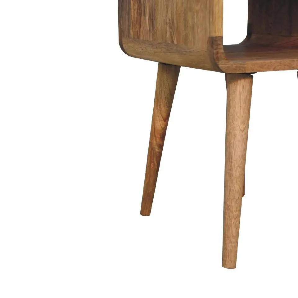 Artisan Furniture Massief Houten Eiken Curve Nachtkastje