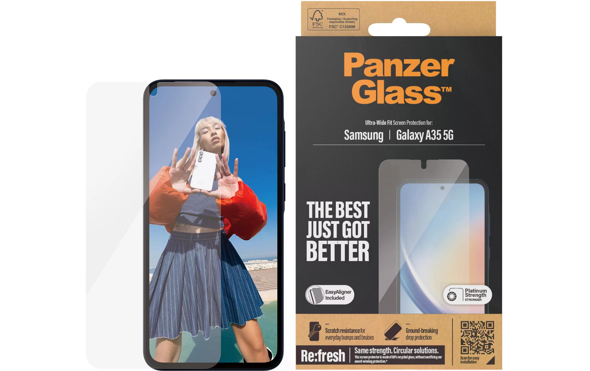 Displayschutz Ultra Wide Fit Galaxy A35 5GDisplay-Schutzfolie für das Samsung Galaxy A35 5G