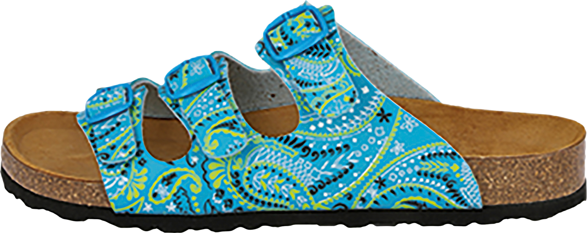 Lico Bioline Lady Power Damen Pantolette türkis/lemon