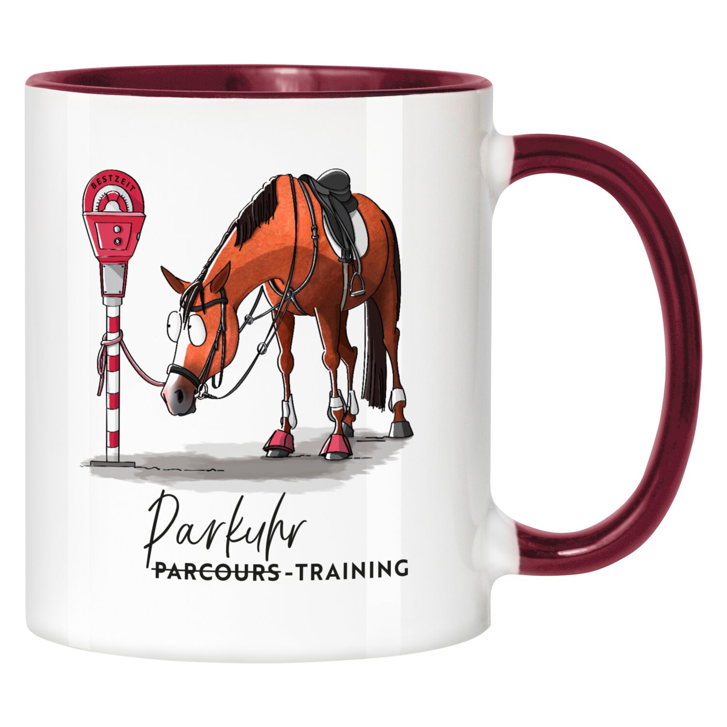 mrs. RIDE Keramiktasse  - bordeaux - Parkuhrtraining