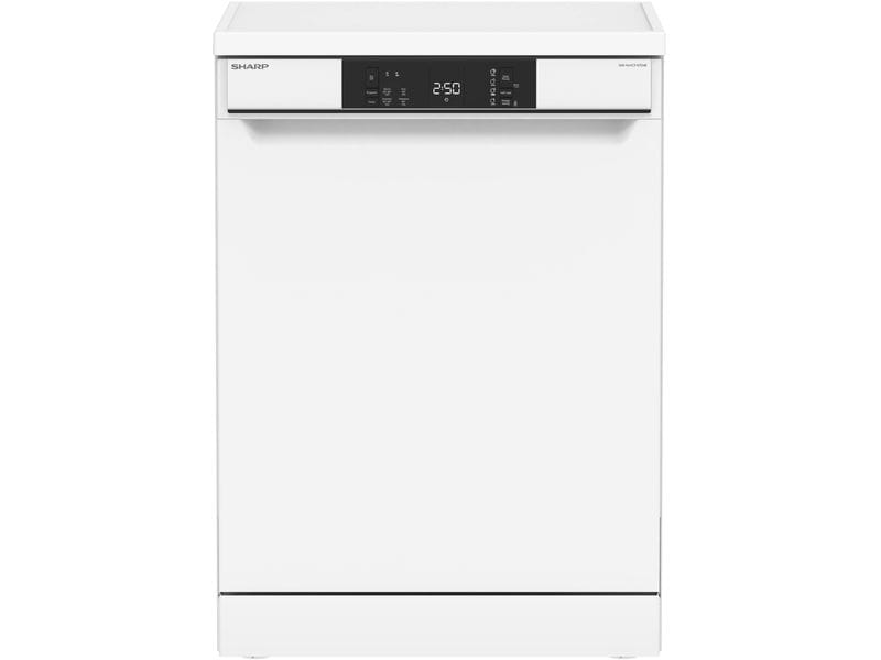 Sharp Geschirrspüler QW-NA1CF47DW-DE Freistehende Spülmaschine für bis zu 13 Massgedecke