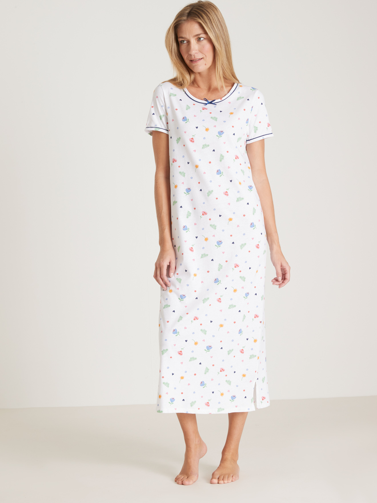 Lot de 2 chemises de nuit longues