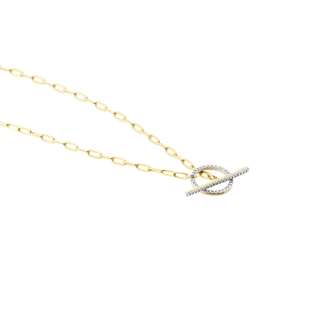 Collier Loved One Or Jaune Diamant