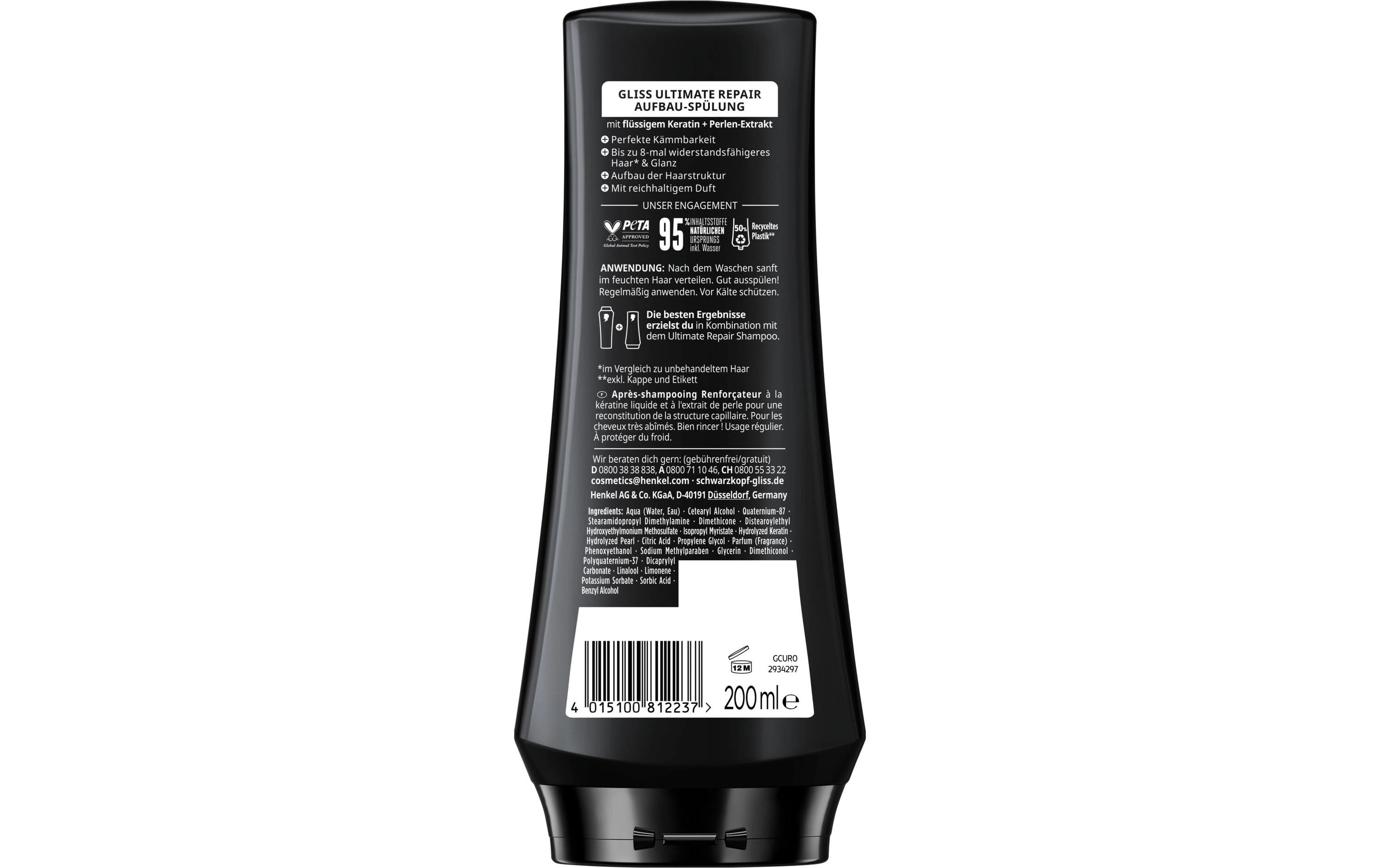 Haarspülung Ultimate Repair 200 mlConditioner bietet eine intensive Pflege