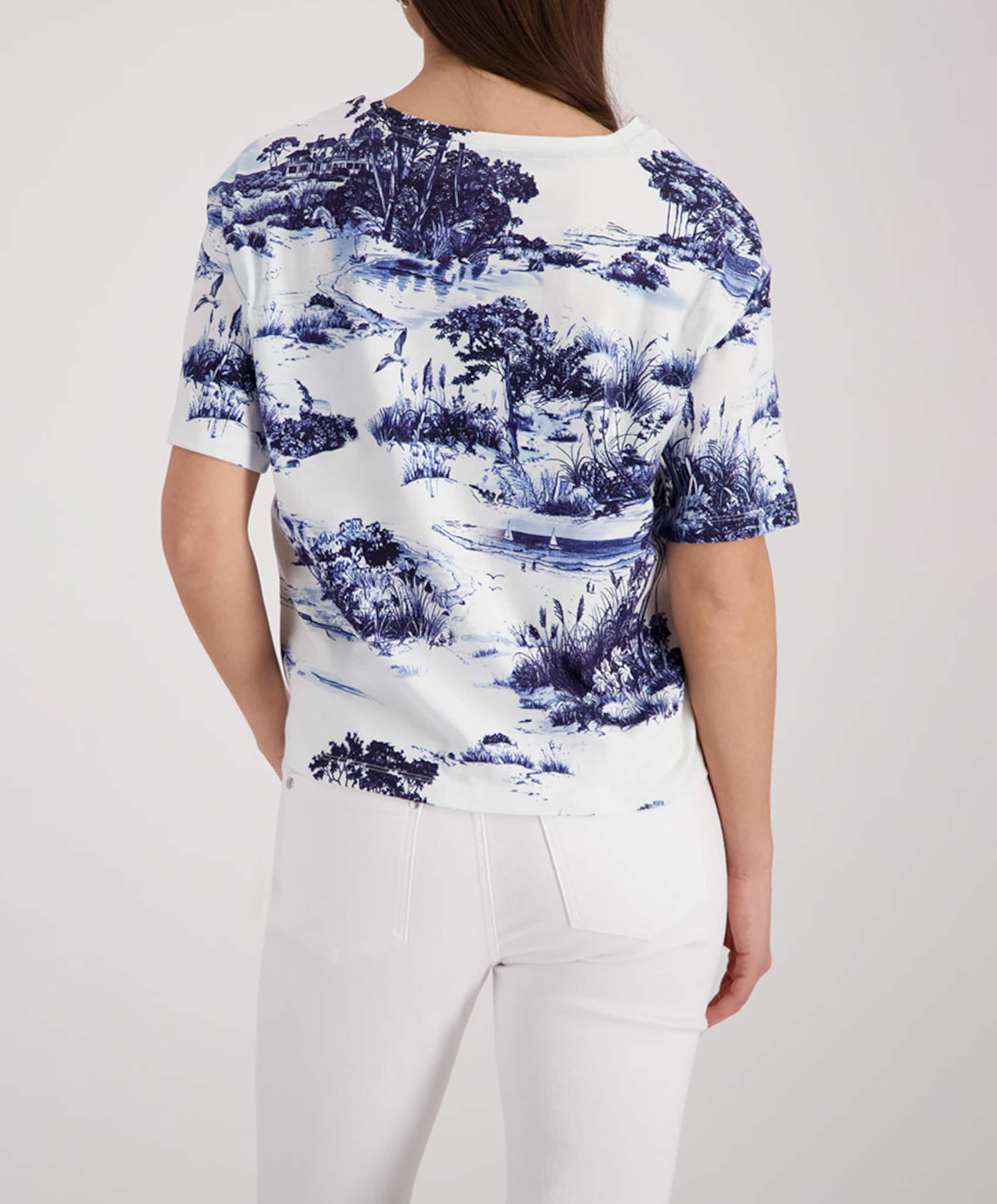 Monari Dames T-shirt blauw