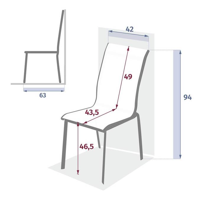 Chaise de jardin empilable AXANT Lin & Argile