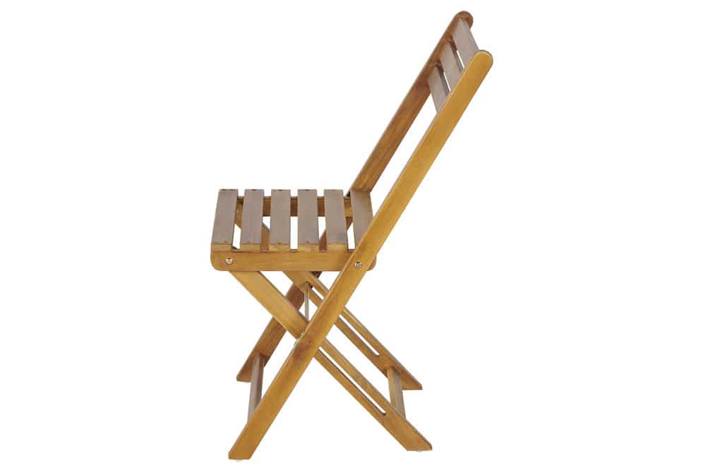 Outdoor Balkon Stuhl BALI natur honey Akazienholz klappbar wetterfest Gartenstuhl
