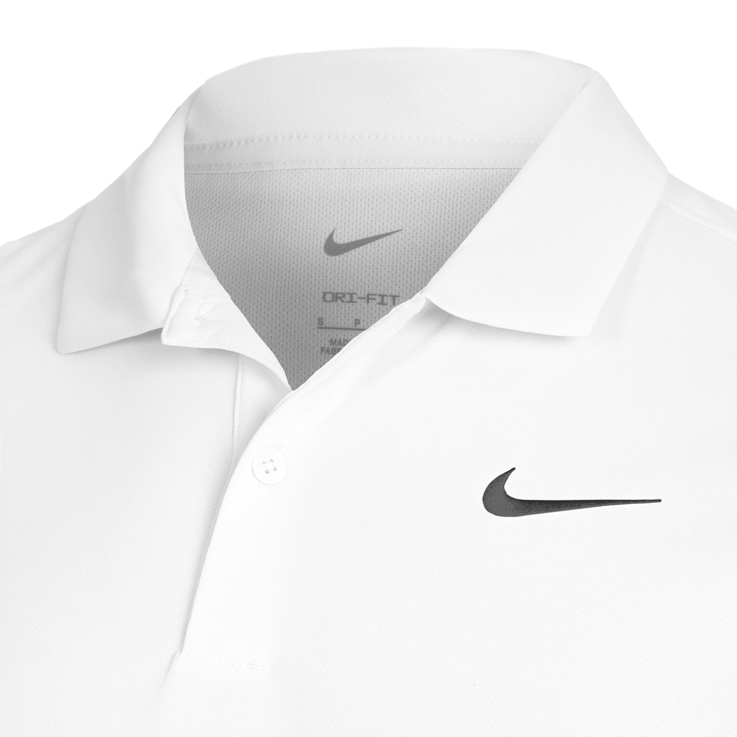Nike Dri-Fit Solid Polo Hommes - Blanc