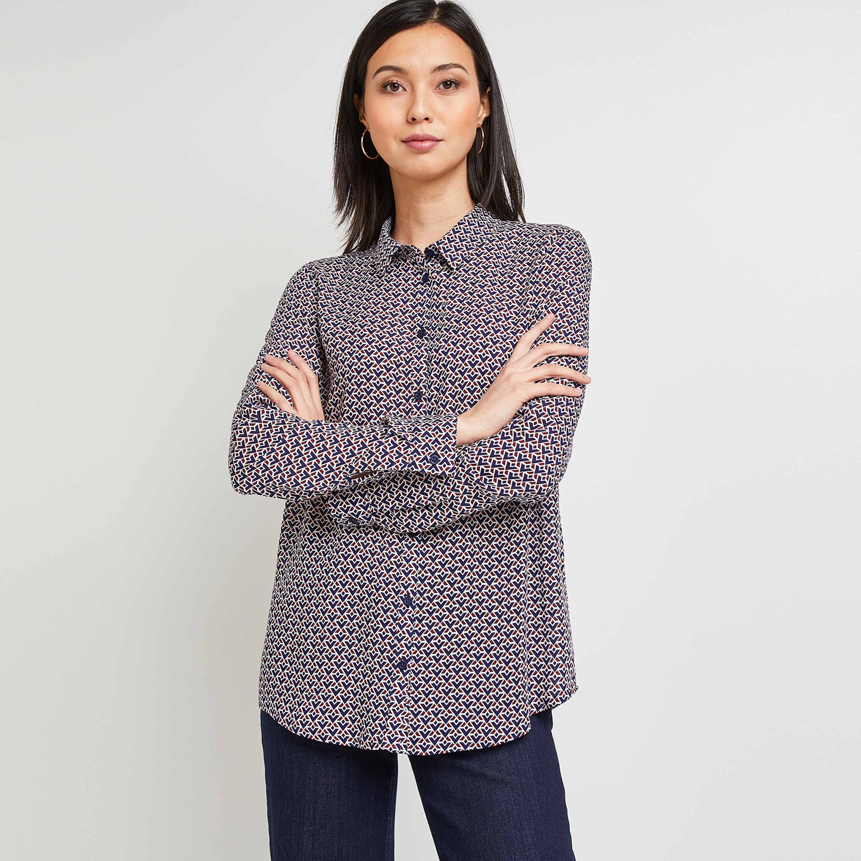 Chemise fluide imprimée femme - IMPRIME