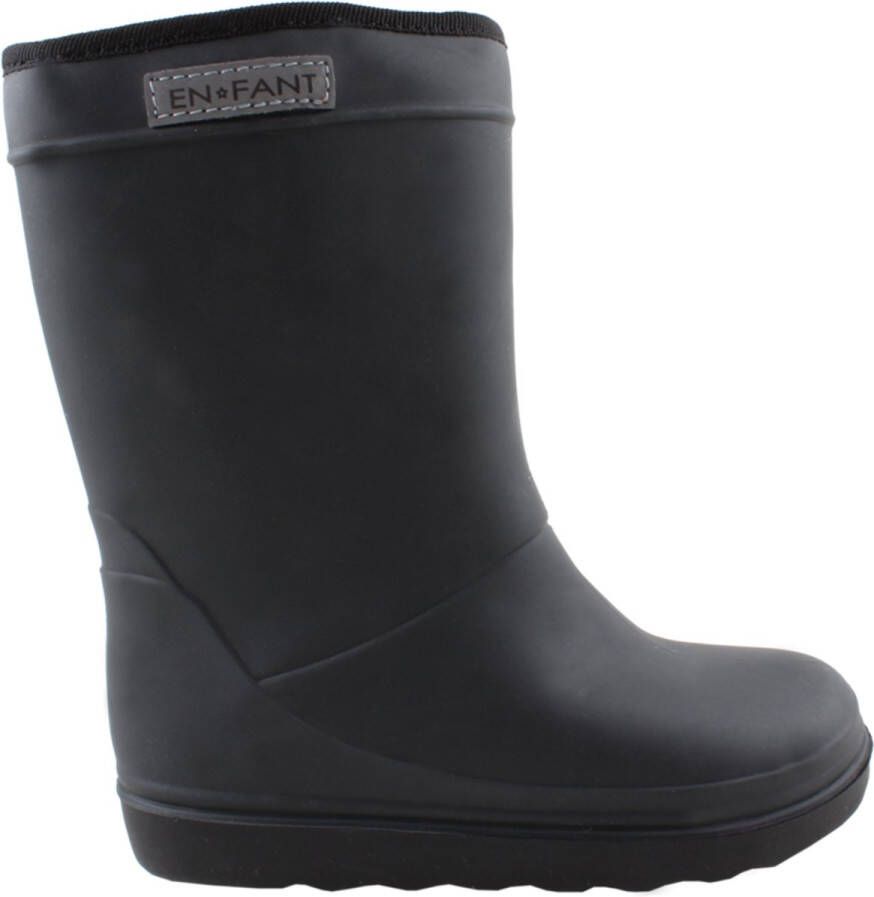 Enfant Rain Boots Solid Regenlaarzen Zwart