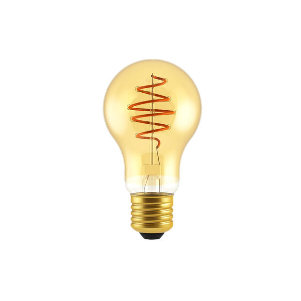 Blokker LED Bulb A60 - 4.9W - E27 - Spiraal Goud - Dimbaar