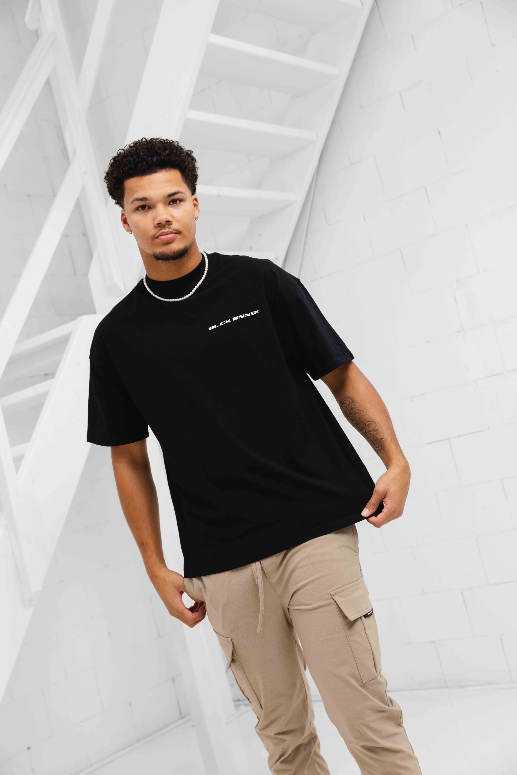 Black Bananas Nation T-Shirt Heren Zwart