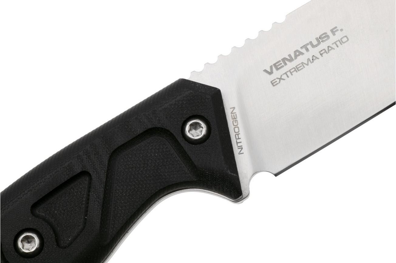 Extrema Ratio Venatus 04.1000.0089/NIT/SAT-BL, Satin Nitrogen, Black G10 jachtmes