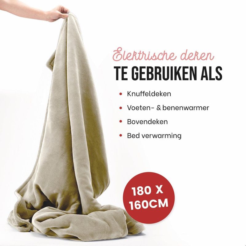 DistinQ - DQEB01BE - Elektrische Deken - Beige