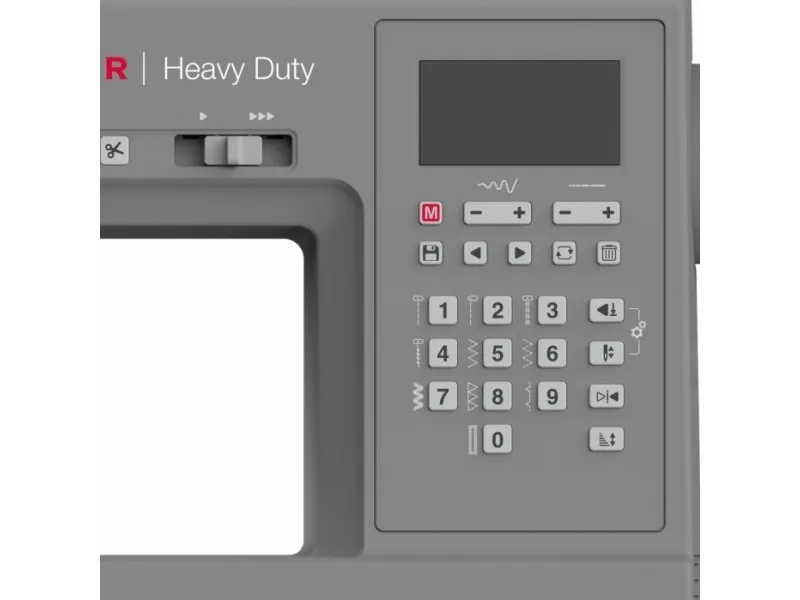 SINGER HD6805, Grå, Automatisk symaskine, Syning, Variabel, LCD, Knapper