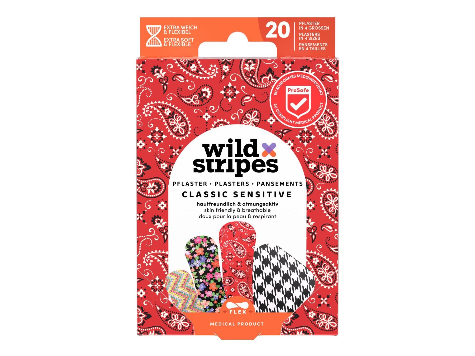 PENSOS RÁPIDOS WILD STRIPES CLASSIC SENSITIVE FASHION 20UN
