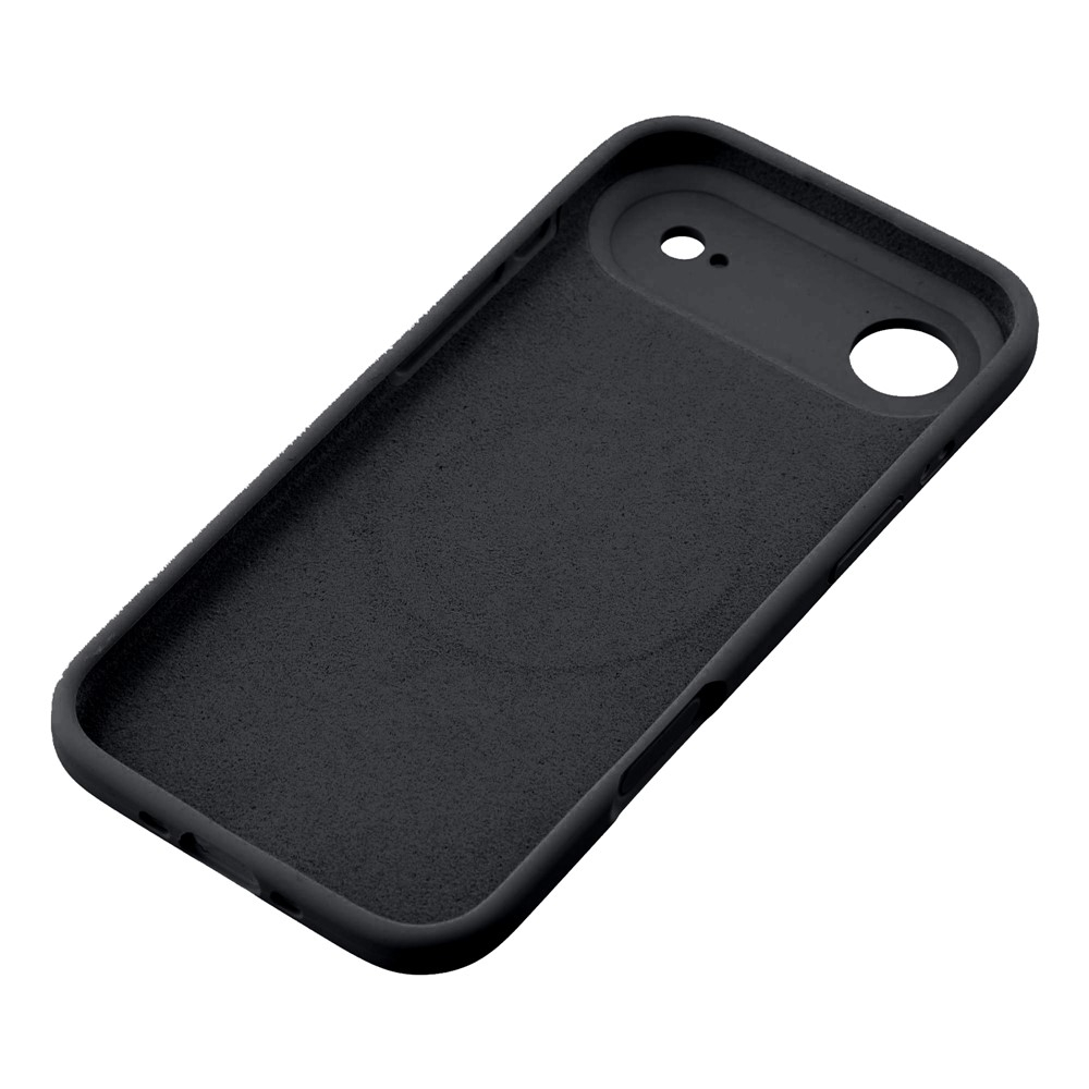 iPhone Air MagSafe Silikon Case Hülle - Schwarz