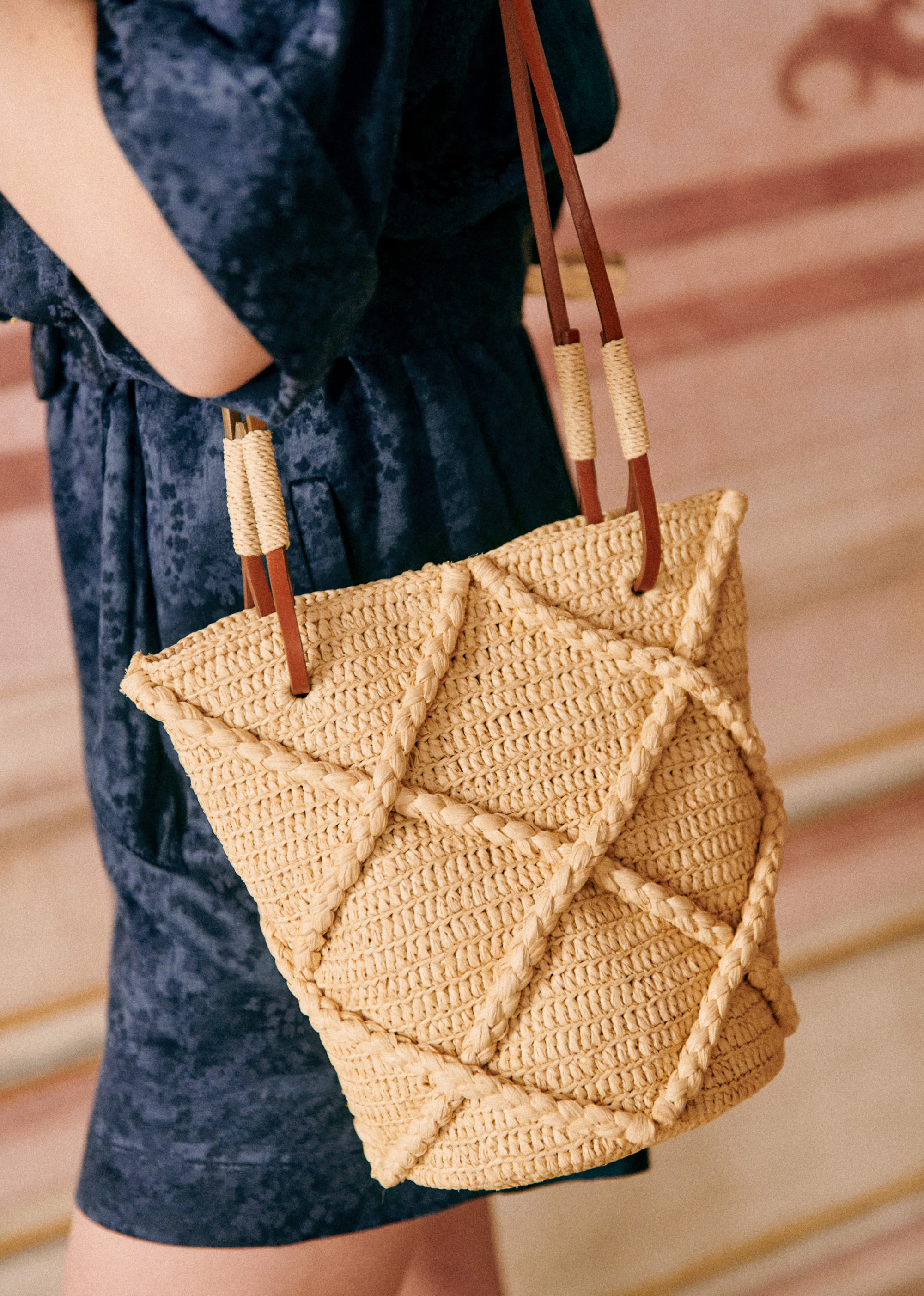 Panier Josie - Raphia naturel tressé - SACS/NEW SACS Nos Paniers 5906405