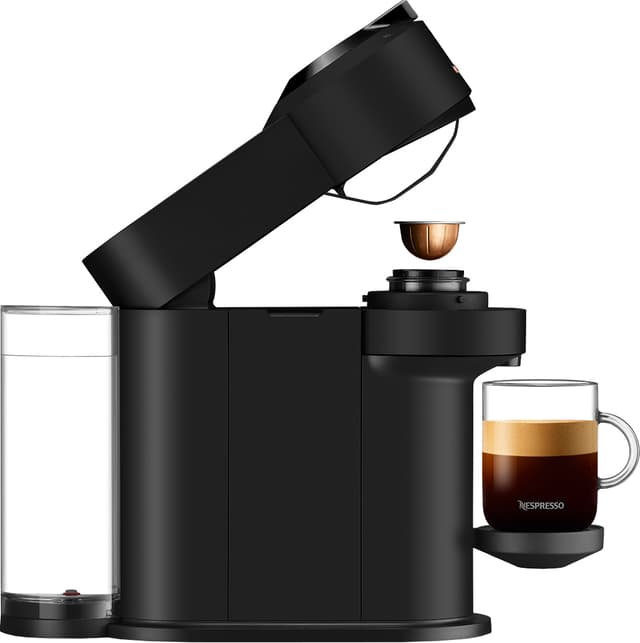NESPRESSO® Vertuo Next kaffemaskine fra DeLonghi, Matt Sort