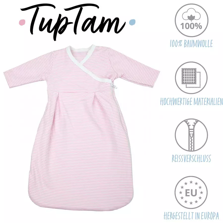 TupTam Baby Langarm Innenschlafsack hellrosa