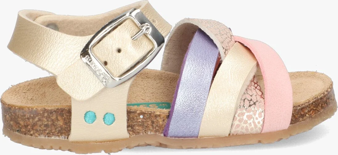 BUNNIESJR gouden bunniesjr sandalen becky beach