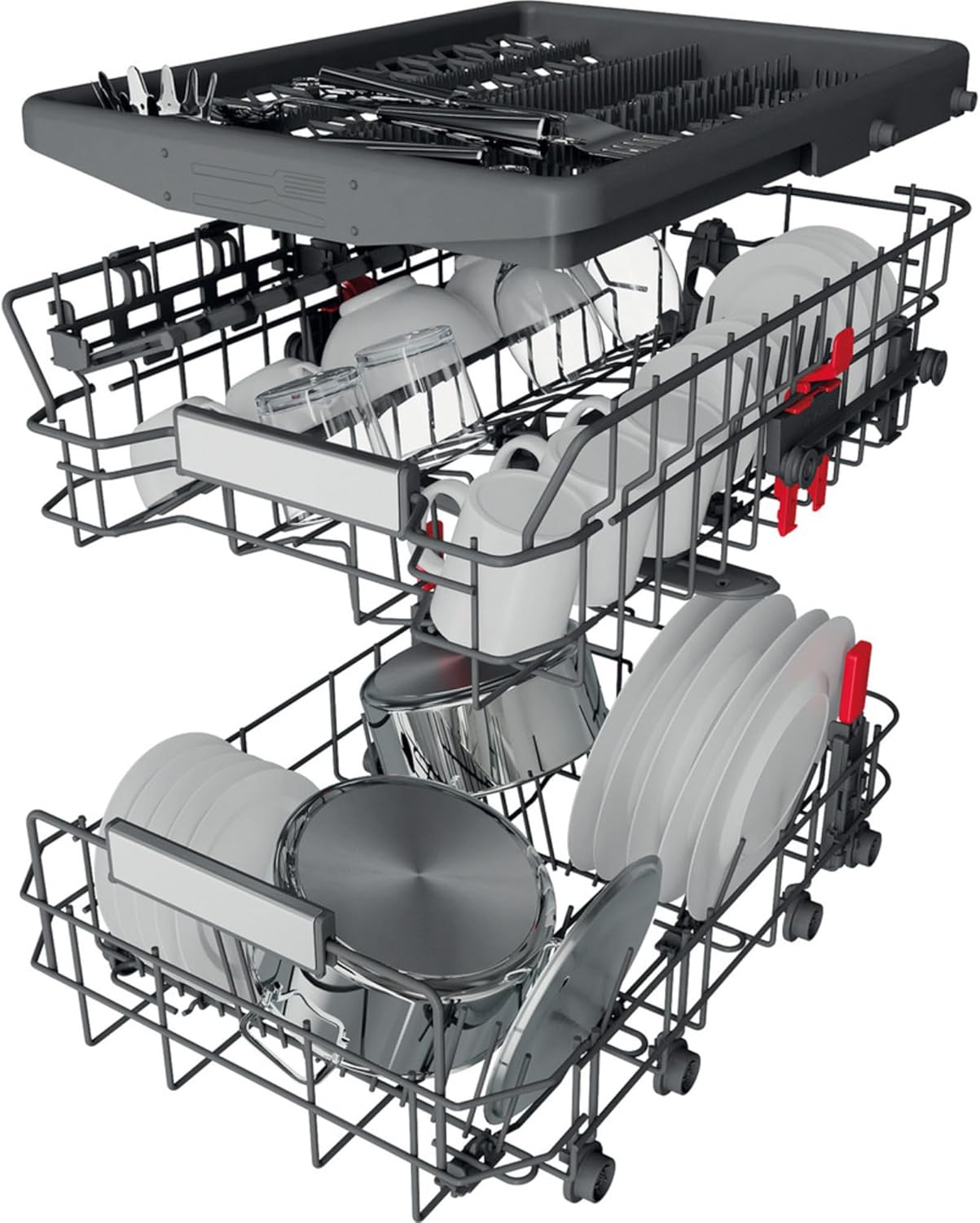 Bauknecht BSBO 3O23 PF X Integrierter Geschirrspüler/ 45 cm/ PowerClean/Hygieneprogramm/Vollwasserschutz/Sensor-Programm/Besteckschublade/Kindersicherung/Edelstahl