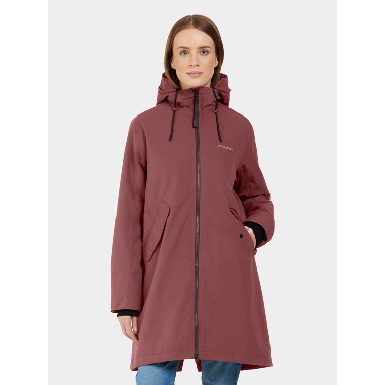 Didriksons Fia Wns Parka Old Rust