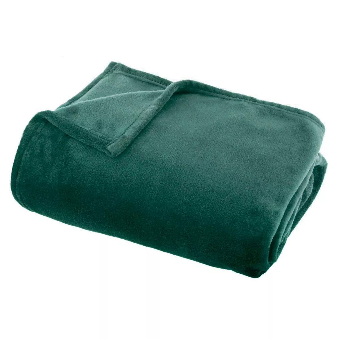 Plaid doux flanelle (220 x 240 cm) Didou Vert