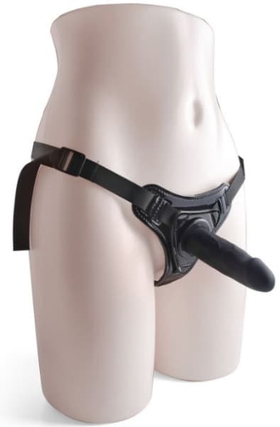 TOYZ4LOVERS Hot Stuff Strap-on Black Strap-on med sele