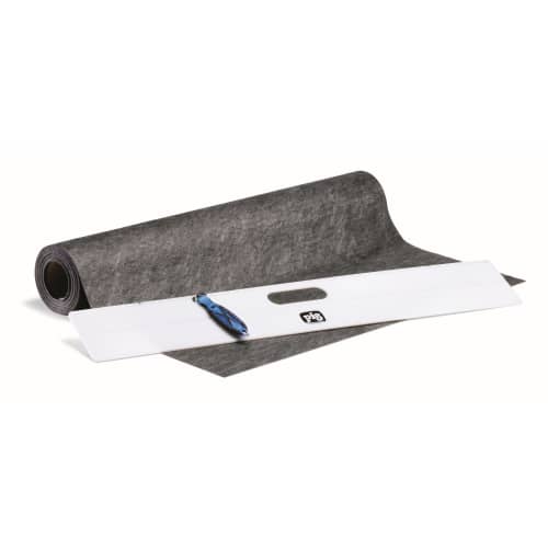 Kit de démarrage tapis absorbant et adhésif en rouleau Pig® Grippy® gris double épaisseur