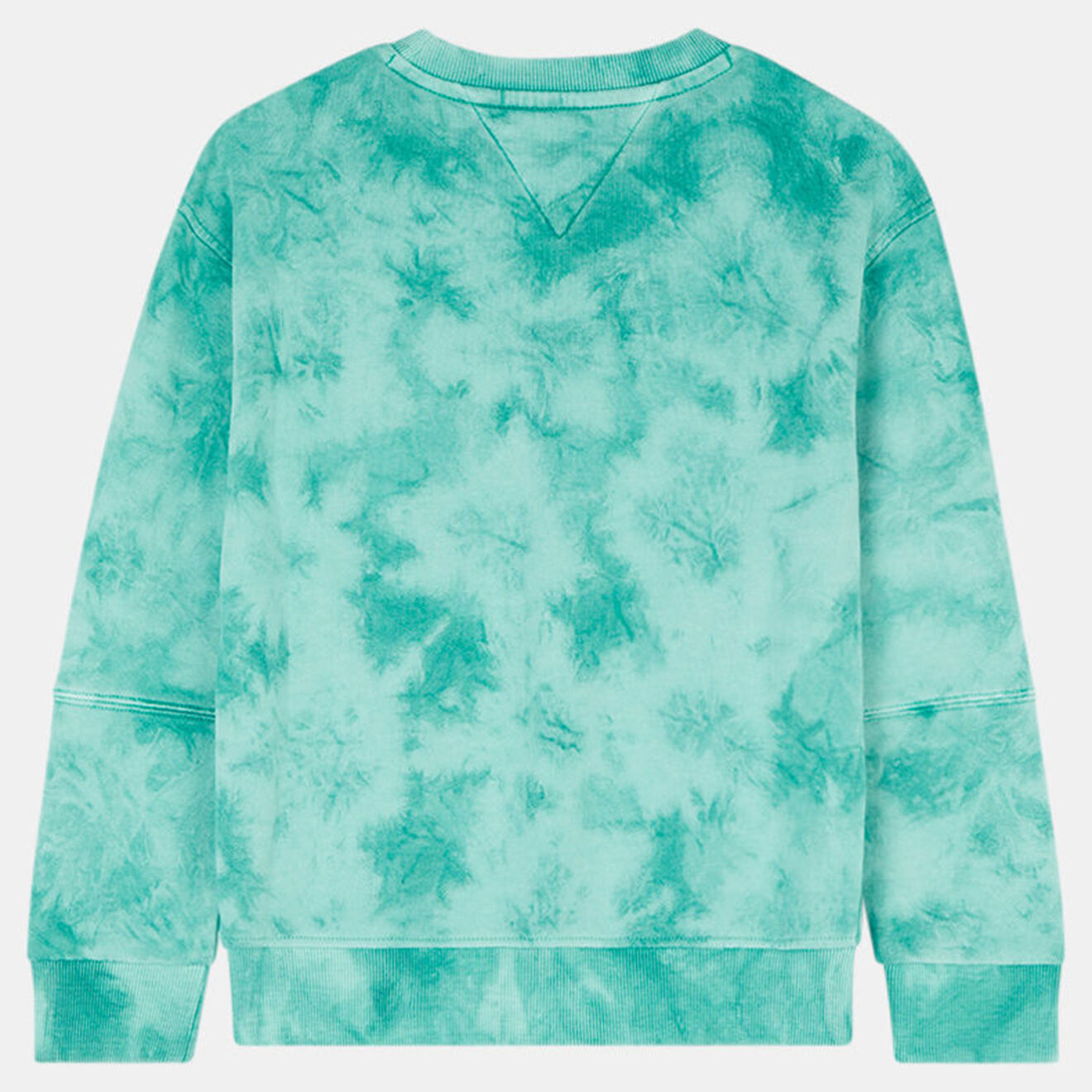 Tommy Hilfiger Sweat en Coton molletonné imprimé tie & dye vert
