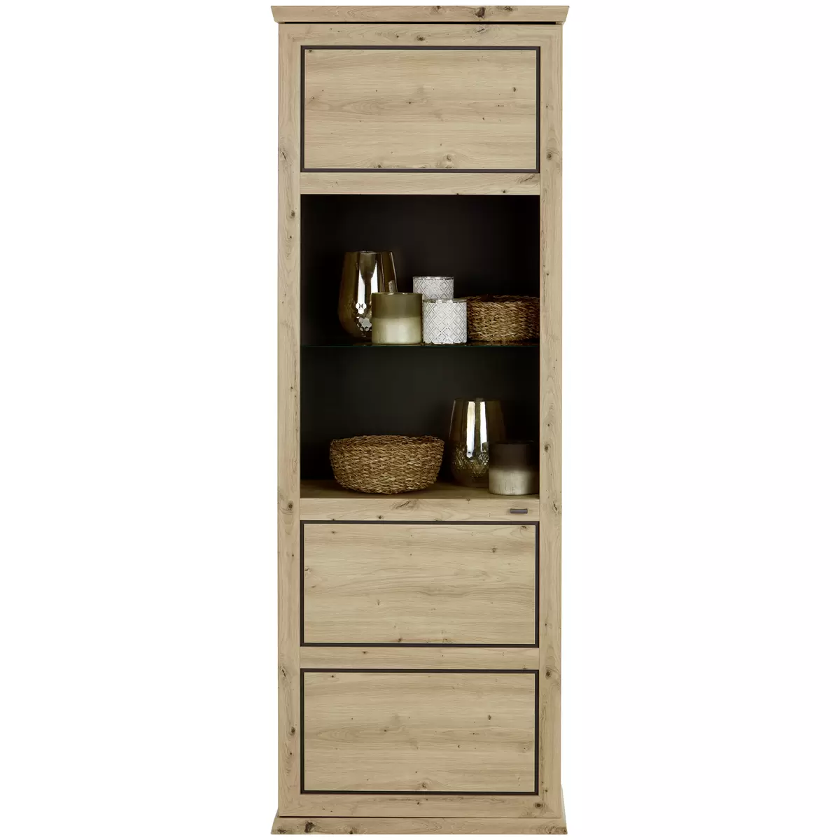 Vitrine Harvey Artisan Eiche,anthrazit