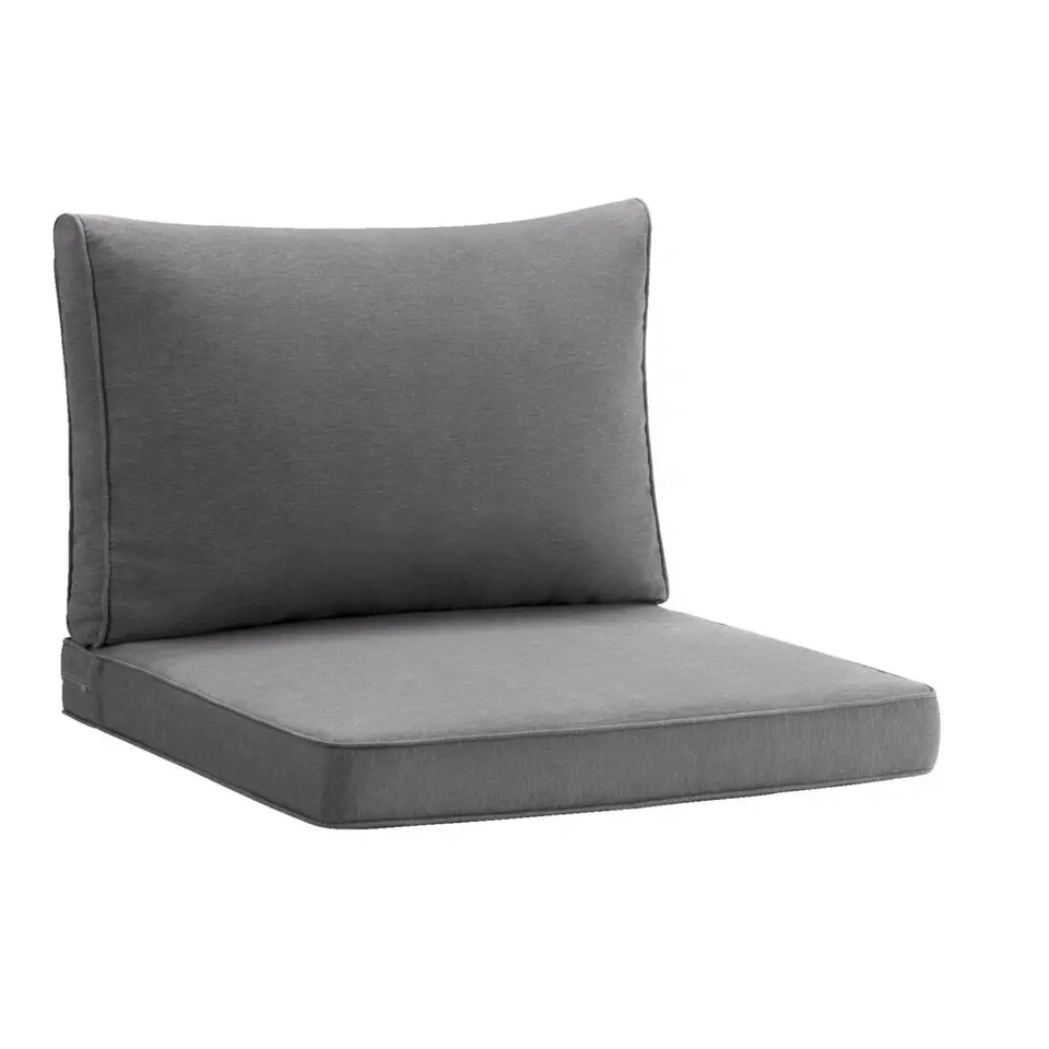 Loungekussen Brest zit - grijs - 60x60 cm