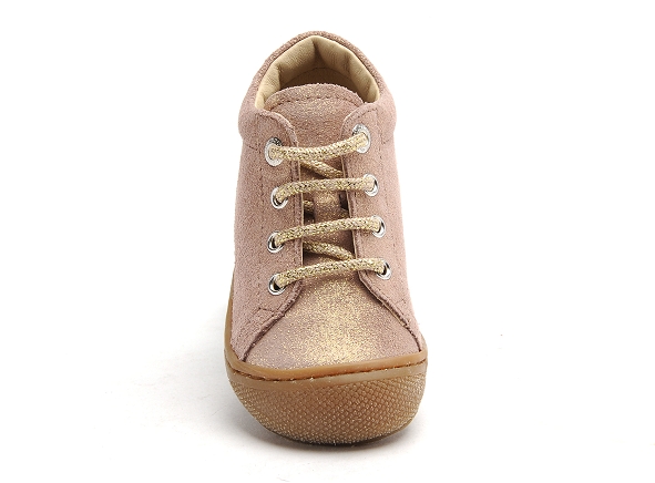 Naturino boots bottine bebe cocoon suede glitter rose