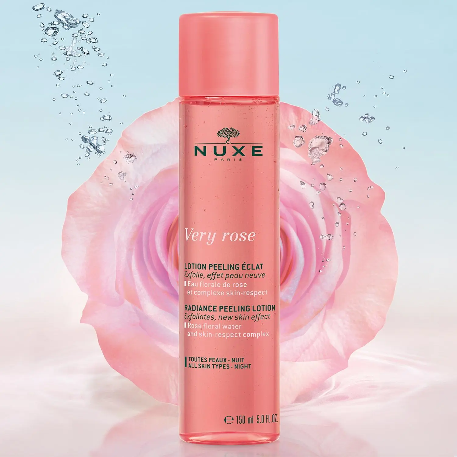 Nuxe - Lotion Peeling Éclat Very Rose- Lotion et tonique
