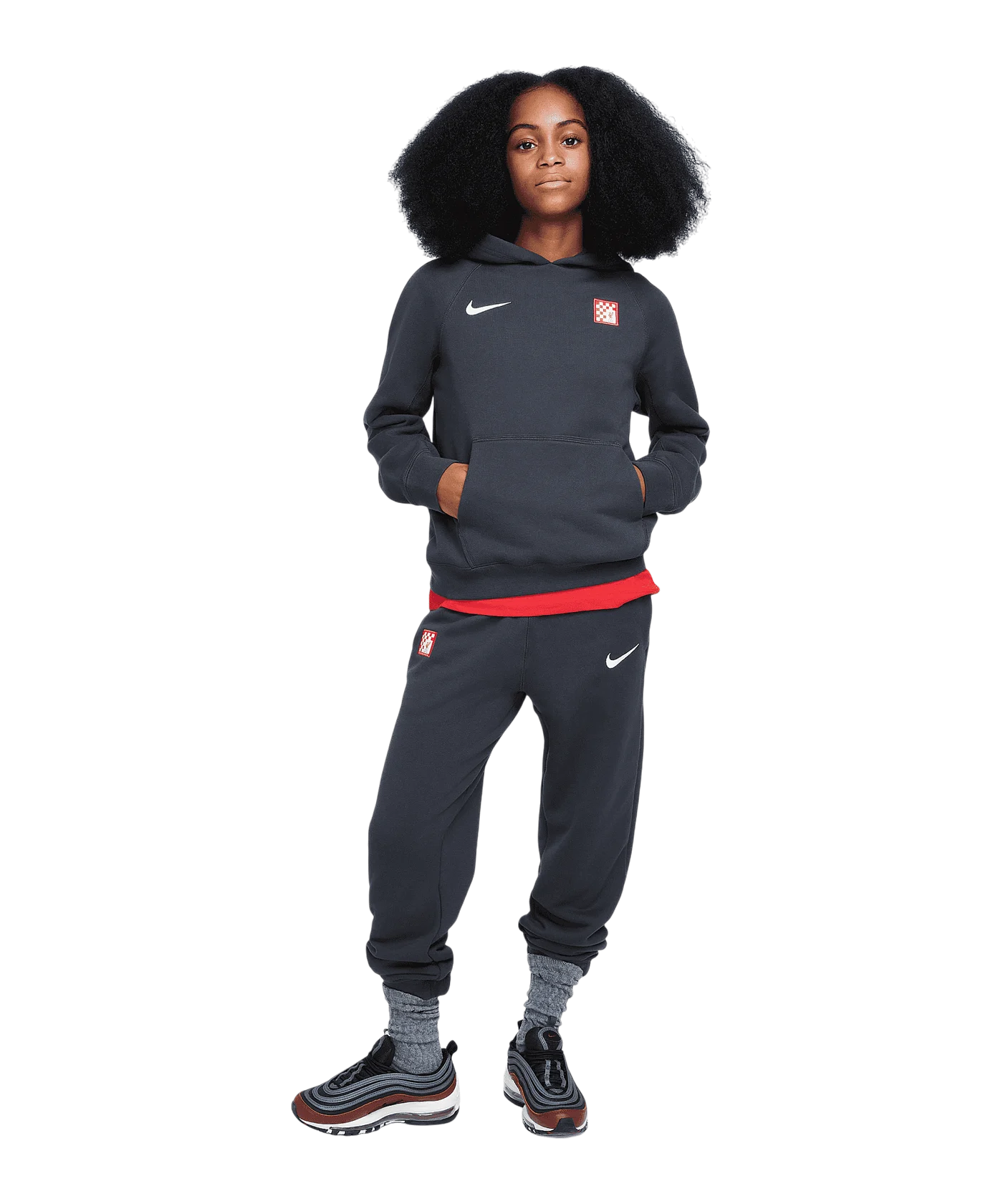 Nike FC Liverpool Air Hoody Kids Grau F070