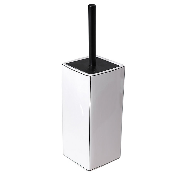 Pot à balai Aetna blanc et noir GoodHome