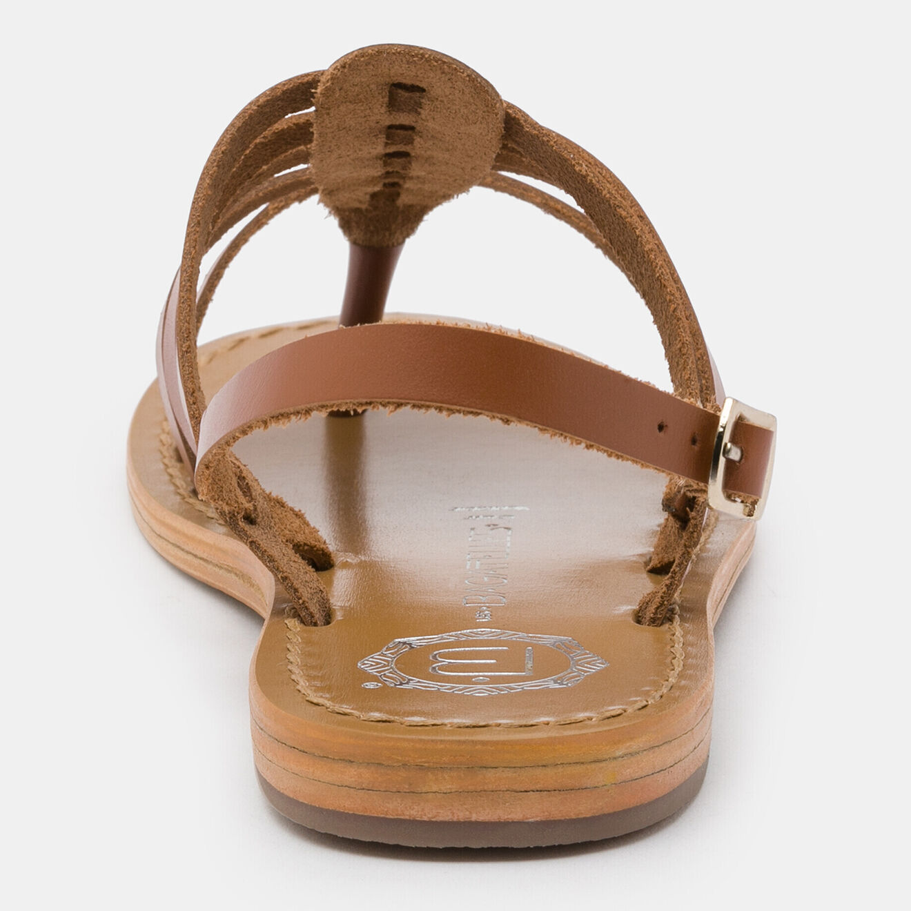 Les Bagatelles Sandales en Cuir Olleros camel/marron