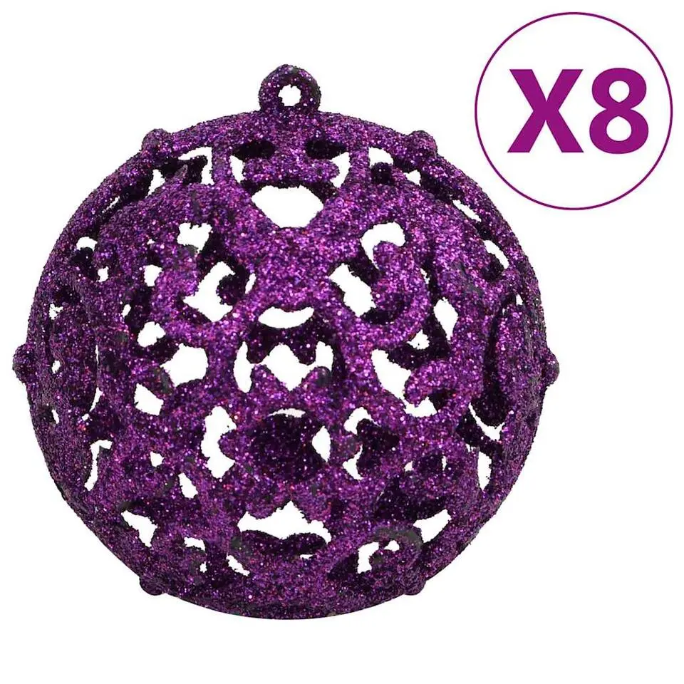 vidaXL - Kerstballenset - Paars - Polystyreen