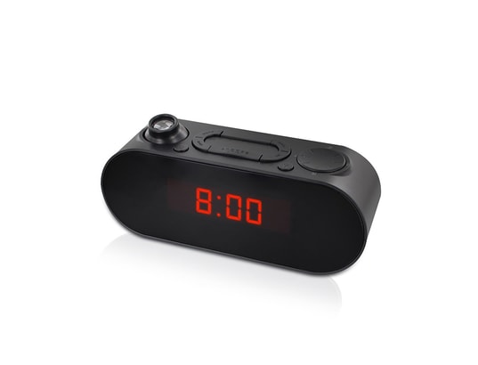 METRONIC - Radio-réveil fm projection double alarme