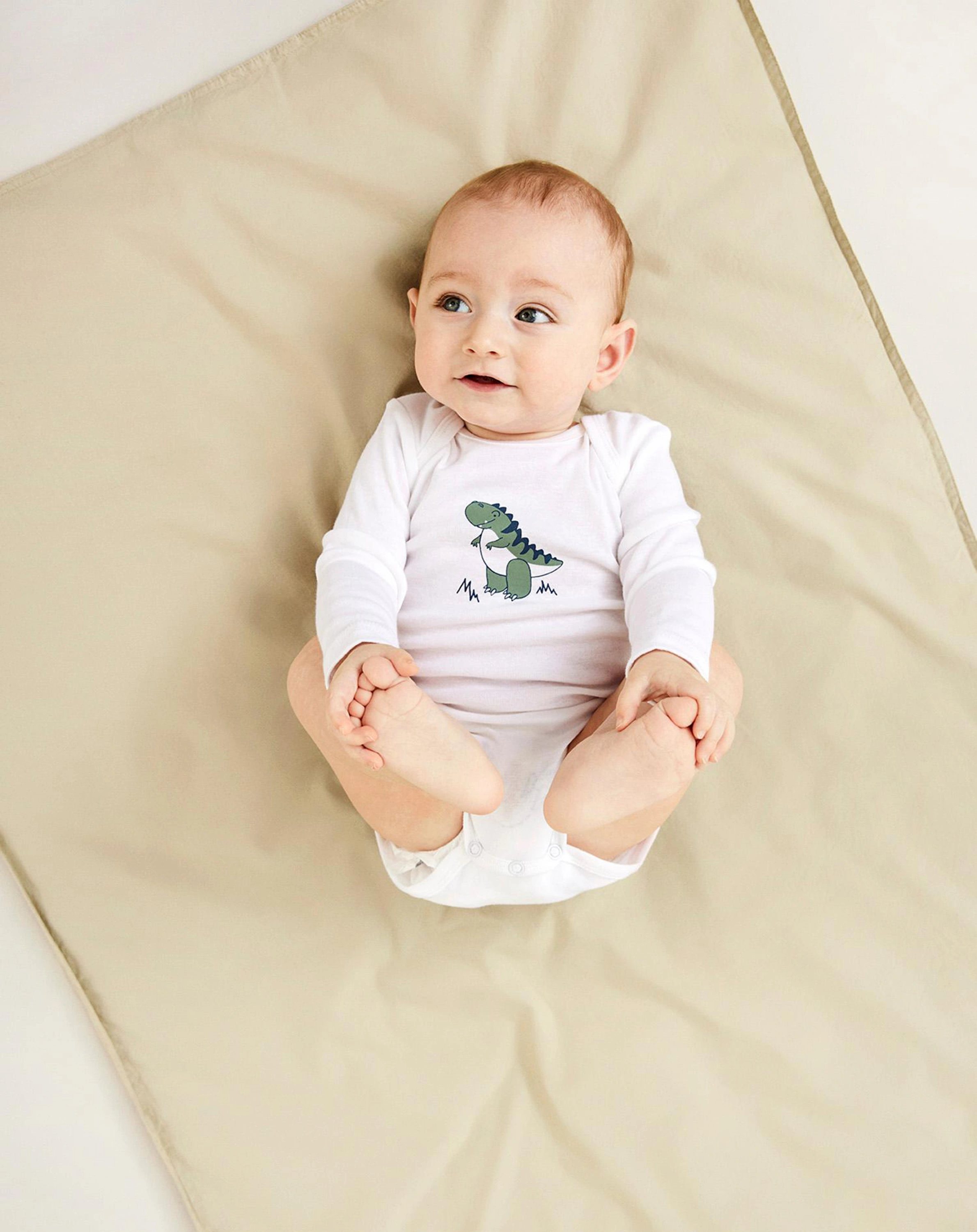 Langarm-Body NBMBODY DINO 3er-Pack in laurel wreath