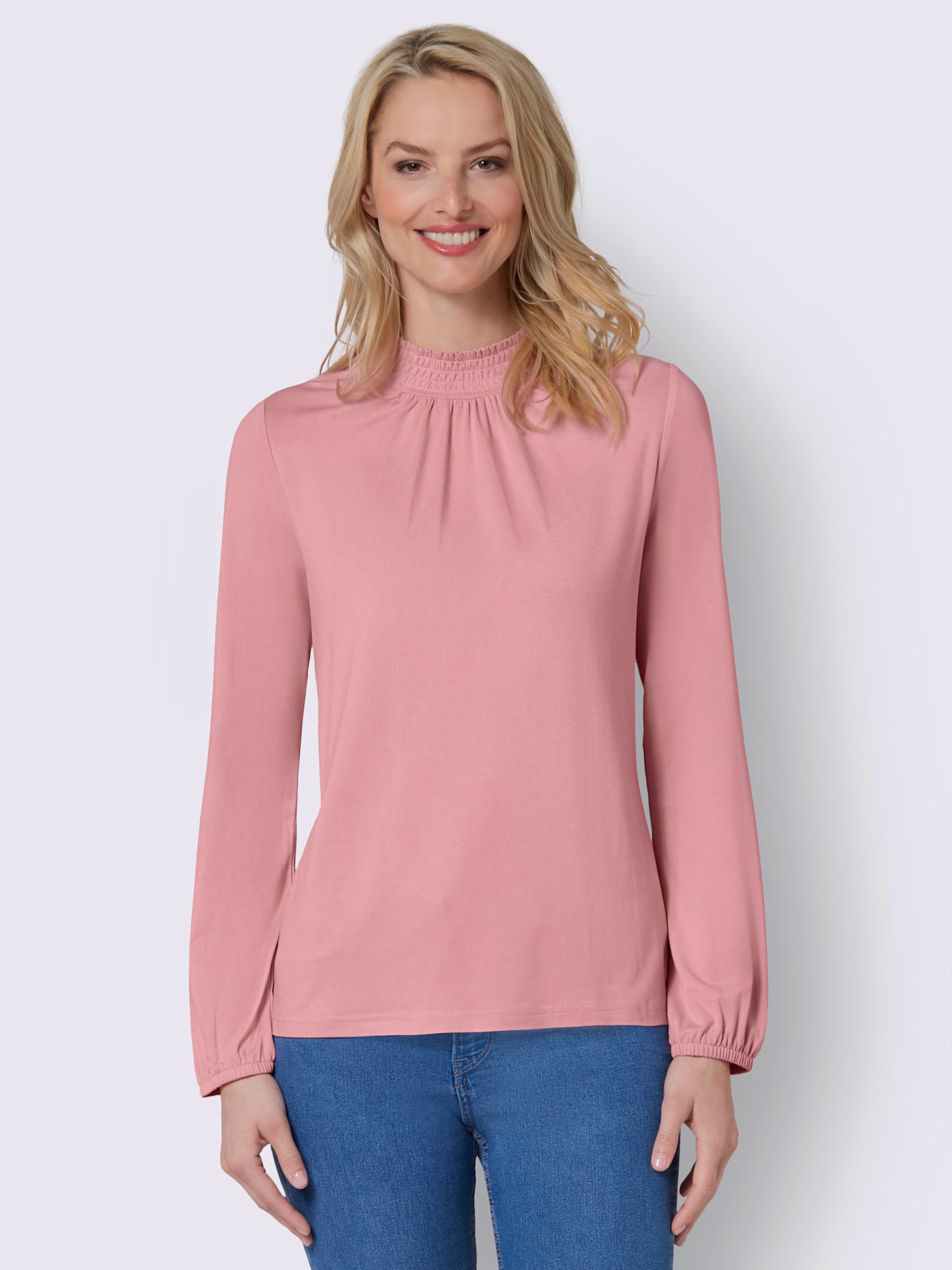 T-shirt à col montant viscose
