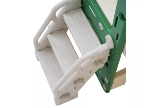 Toboggan 8 en 1 pour enfants, jeu d'escalade multifonctionnel avec 2 toboggans